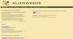 Desktop Screenshot of alienweeds.com