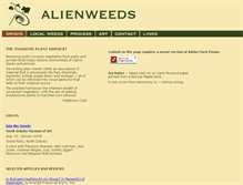 Tablet Screenshot of alienweeds.com